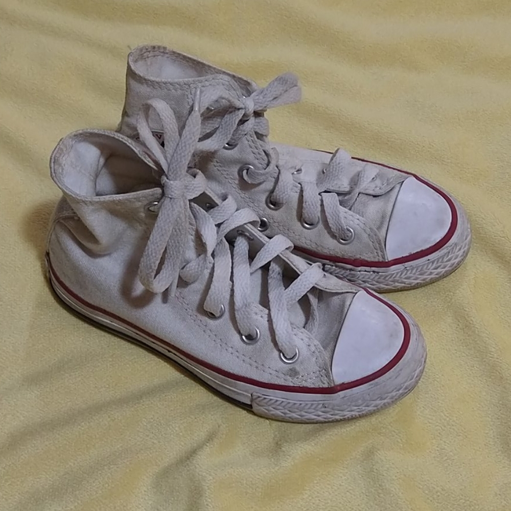 White high top converses kids